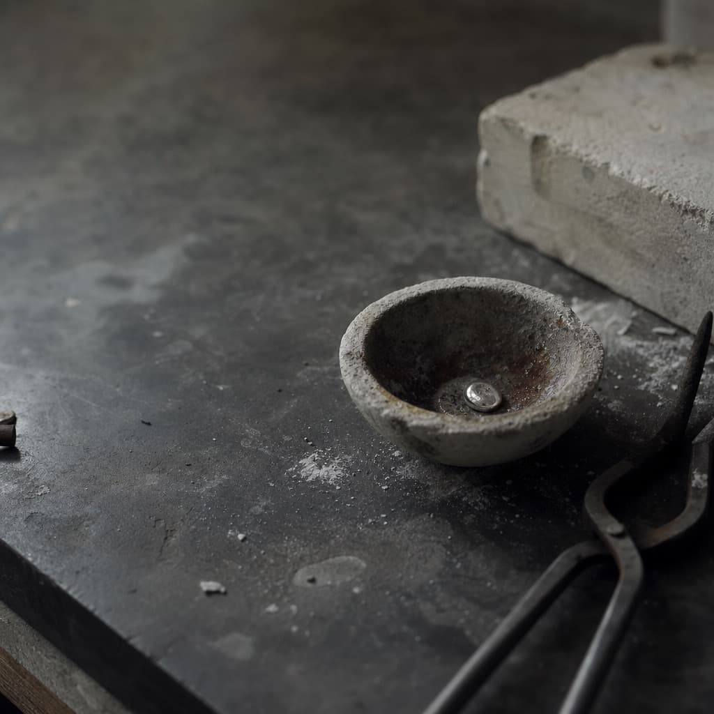 How a silver piece is cast to order