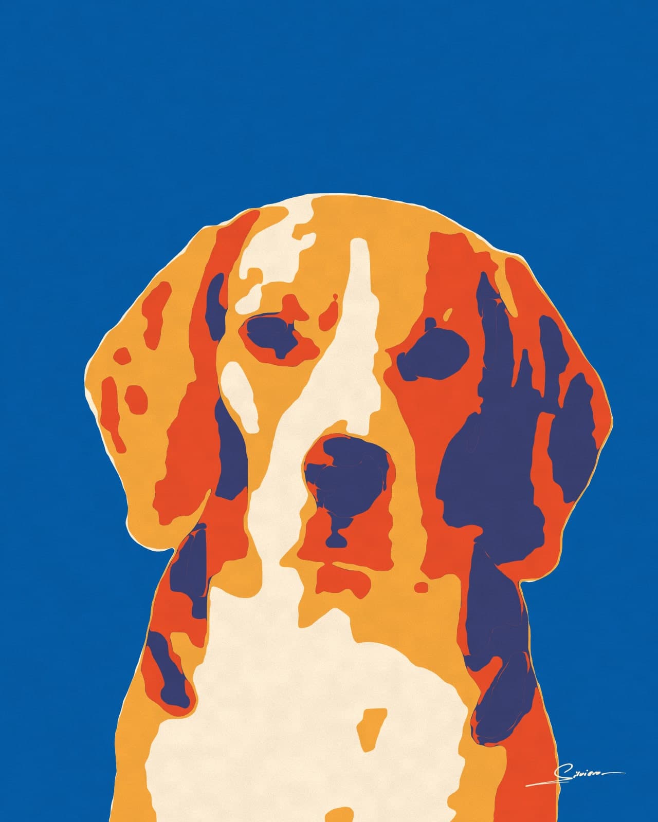 Painting of a Beagle